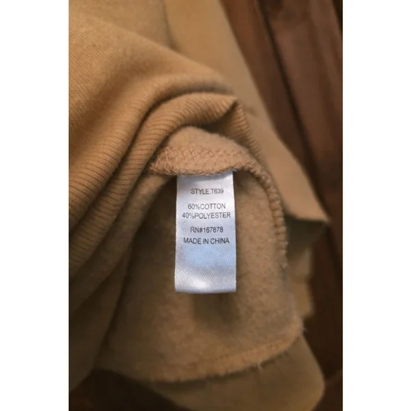 Reflex Camel Crewneck Sweatshirt Mens Medium | Cozy Fleece Pullover Casual - Picture 4 of 6